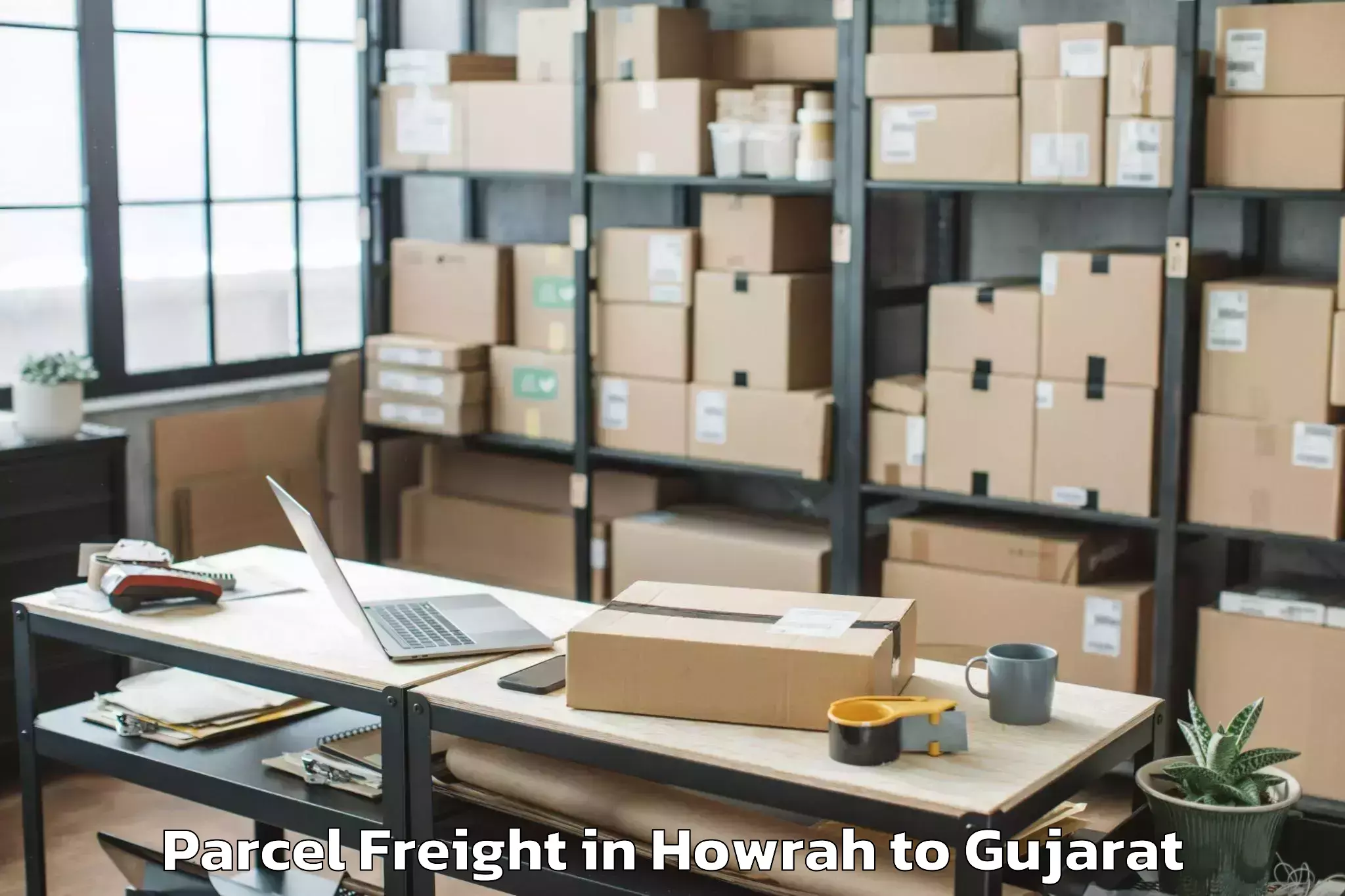 Expert Howrah to Hansot Parcel Freight